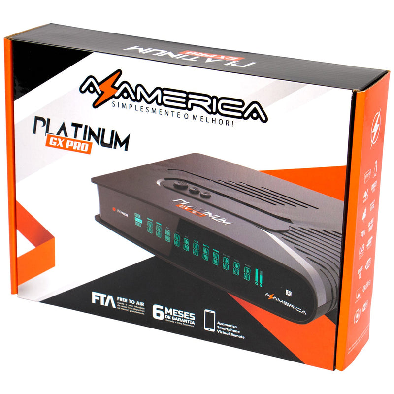 Receptor Azamerica Platinum GX PRO 4K Ultra HD Wi-Fi ACM