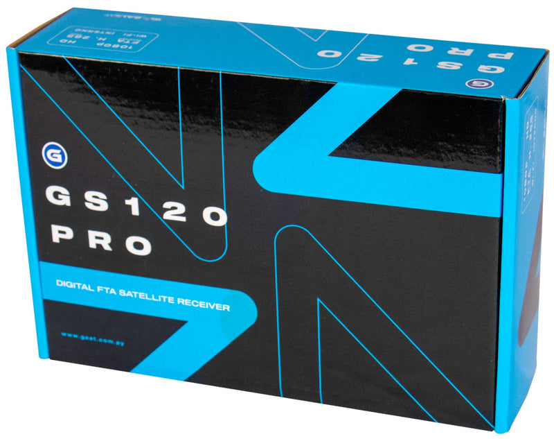 Receptor Globalsat GS-120 Pro Max Full HD Wi-Fi ACM