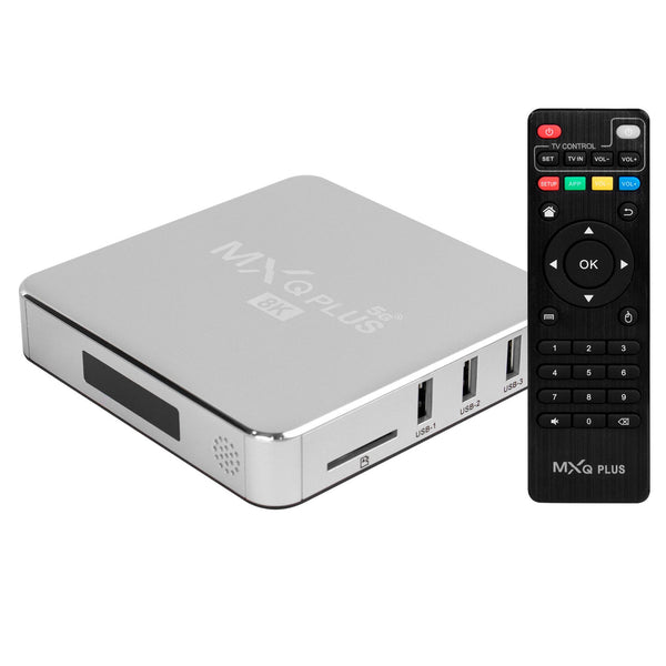 TV Box MXQ Plus - 128/512GB - 8K - 5G - Android 11.0 / Prata